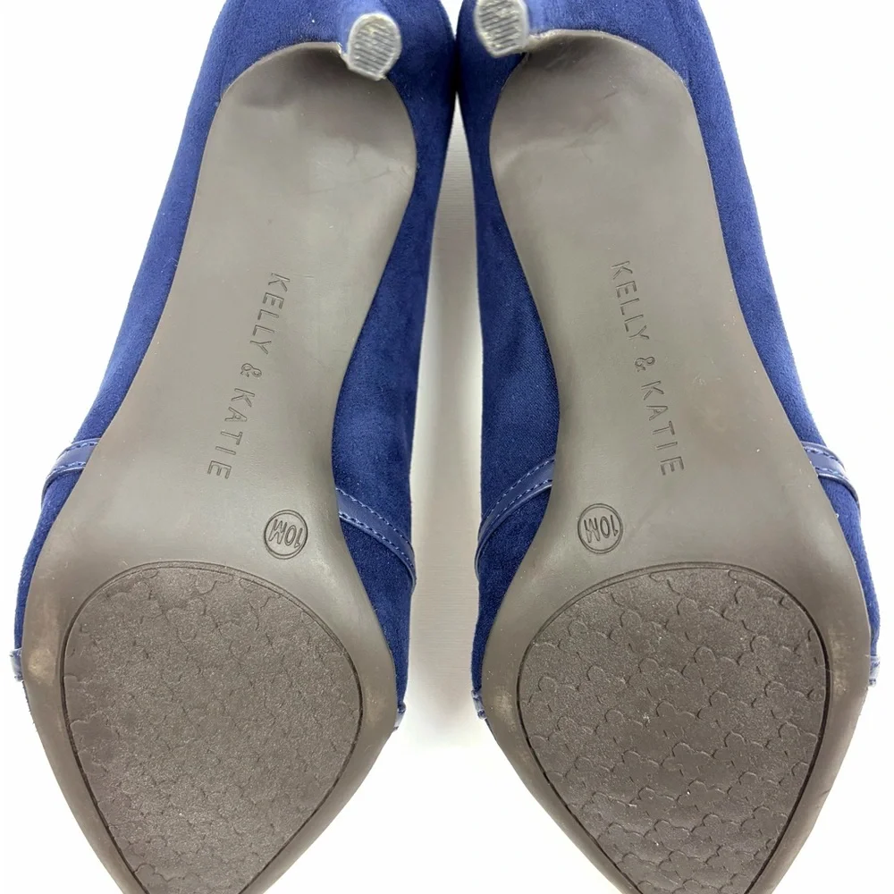 Kelly & Katie Navy Pointed Toe Heels Pumps Size 10 Classic Stiletto - Picture 8 of 11